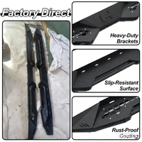 Marchepieds latéraux et marchepieds de protection en acier inoxydable argenté tout-terrain pour Hilux Ranger D-Max Silverado F-150 (2015-2026)
