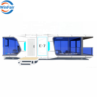 Maisons préfabriquées WinFair Hause, capsules spatiales pour resorts, maisons modulaires de 40 pieds, style Bauhaus, Espagne, pour cabane de vacances / villa de resort