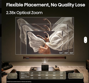 RC Global Hisense XR10 4K Triple Laser <b>Projector</b> 6000 ANSI Lumens DLP Home Theater Smart <b>Projector</b> with 6000:1 Optical Zoom - Product Image 4
