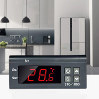 Thermostat numérique LED STC-1000 pour incubateur, contrôleur de température, relais de régulation thermique, chauffage et refroidissement