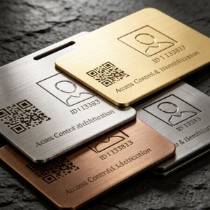 Cartes de contrôle d'accès RFID imprimées en couleur personnalisées, cartes d'identification d'employé réinscriptibles avec logo, code QR, badge de sécurité de haute qualité - Product Image 5