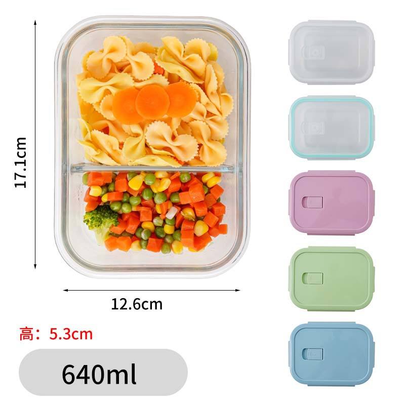 Rectangle 2 compartment-640ml