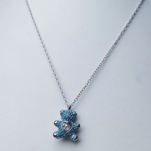 Juego de Joyería de Plata <span class=keywords><strong>Fina</strong></span> de la Serie Animal de Lujo 2026, Collar, Pendientes y <span class=keywords><strong>Pulsera</strong></span> de Oso con Circones de Alta Calidad Originales, Romántico para Mujer - Product Image 2