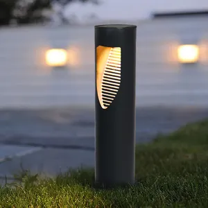 Lampu Taman tenaga surya LED tahan air luar ruangan taman rumput lampu penambat dekoratif untuk jalur taman jalan masuk gang halaman