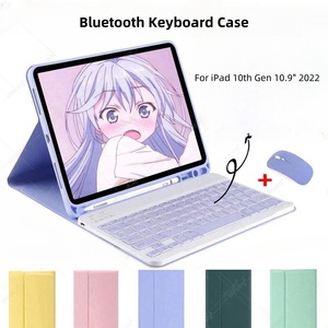 Máy tính bảng bao gồm các trường hợp chống xước Trọng lượng nhẹ mỏng thời trang xách tay không dây <span class=keywords><strong>mini</strong></span> teclado BT trường hợp bàn phím <span class=keywords><strong>iPad</strong></span> không khí 1/2 9.7" - Product Image 2