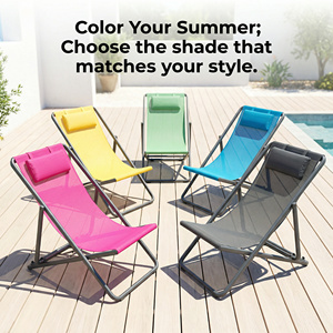 Chaise longue pliante réglable en aluminium pour piscine et plage, mobilier d'extérieur – Offre Spéciale - Product Image 6