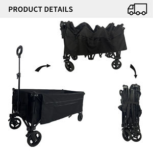 Petit chariot pliable, léger, portable, facile à ranger, roues universelles, jardin, appartement, shopping, voyage, extérieur - Product Image 4