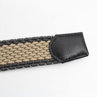 Ceinture Tactique Personnalisable à Boucle Ardillon en Alliage, Cordon Élastique Tressé, Couleurs Contrastées, Longueur Réglable, Logo Personnalisé