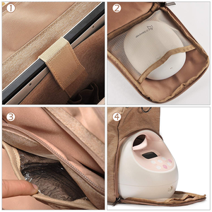 Bolso de viaje para portátil para mujer, bolsa de mano para pañales, bolso de hombro con bomba de pecho, con enfriador - Product Image 5