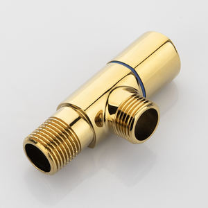 Goldenes Eckventil mit Keramikkern Luxuriöses Badezimmer-WC-Küchen-Hochqualitäts-1/<span class=keywords><strong>2</strong></span>-Zoll-Goldmessing Hochwertiges Absperrventil - Product Image 3