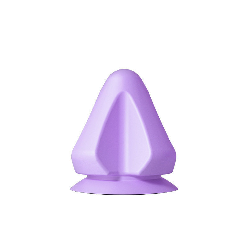 Cono de masaje profundo con succión en forma de cruz - [1 pieza morada]