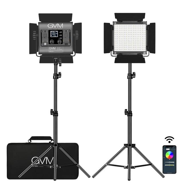 GVM Professional Light RGB Bi-Color Lighting Kit 800D RGB Light