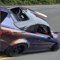 Bumper CF Gaya Seibon 00-09 S2000 Berkualitas Tinggi Baru dengan Lubang Sensor Park Assist Hitam Kaca yang Dapat Dipasang dengan Sekrup, Mudah Diganti.