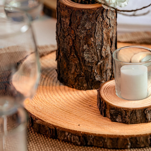 Fette di <span class=keywords><strong>legno</strong></span> naturali non finite cerchi per giocattoli e regali fette di <span class=keywords><strong>legno</strong></span> centrotavola per Baby Shower matrimonio Wedding wedwood wedland eventi a tema - Product Image 3