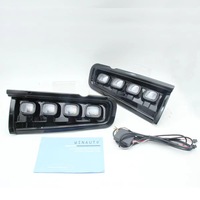 Nouveau phare antibrouillard avant LED bicolore blanc et jaune 12V pour Bronco 21-22 avec clignotant séquentiel 6800LM