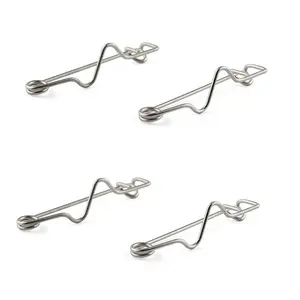 Brooch Rust Resistant Nickel Plated S Shape Big Safety Pin For Crafting