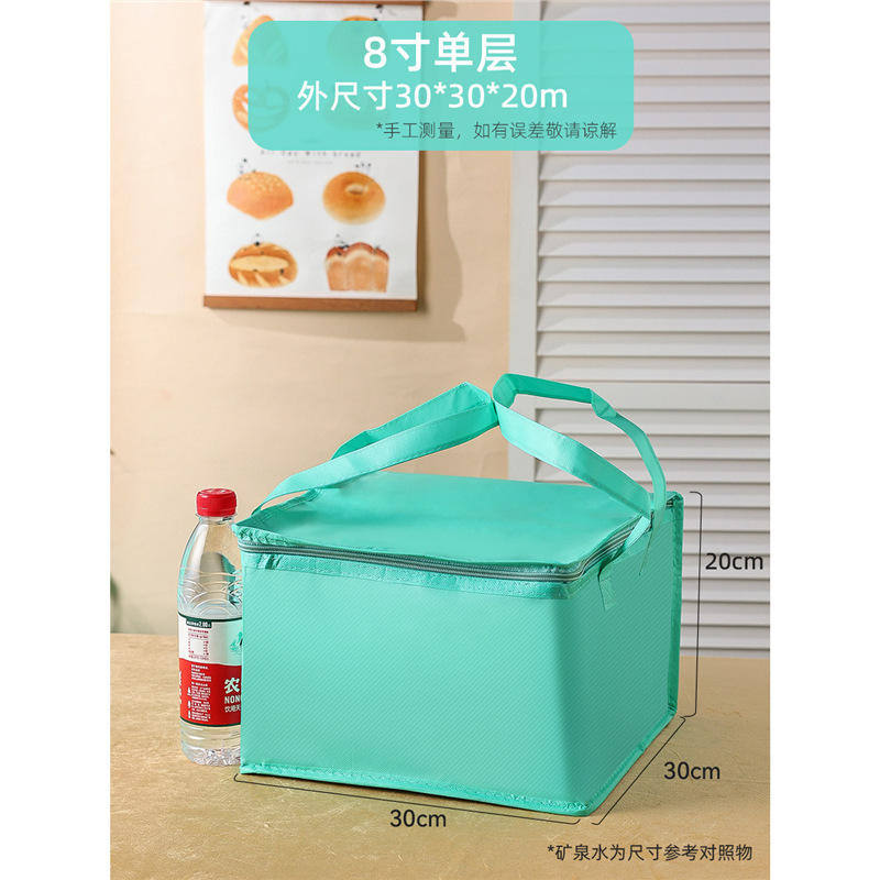 กันน้ำ สีฟ้าทิฟฟานี่ ขนาด 8 นิ้ว ชั้นเดียว 30*30*20 ซม.