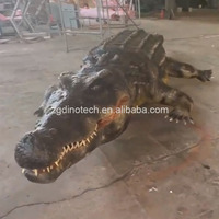 Modèle de crocodile animatronique télécommandé ou robot animal ambulant personnalisé pour parc aquatique