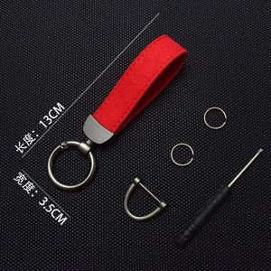 Leather Car Keychain for Car Brands Handmade Premium Metal <b>Key</b> <b>Ring</b> Accessories With Logo Present for Man and Woman - Product Image 4
