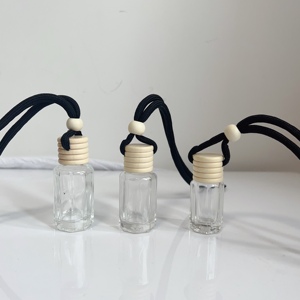 6Ml 10Ml 12Ml Treo Làm Mát Không Khí Xe Khuếch Tán Chai Thủy Tinh Rỗng Chai Nước Hoa Với Vít Cap Cắm - Product Image 3