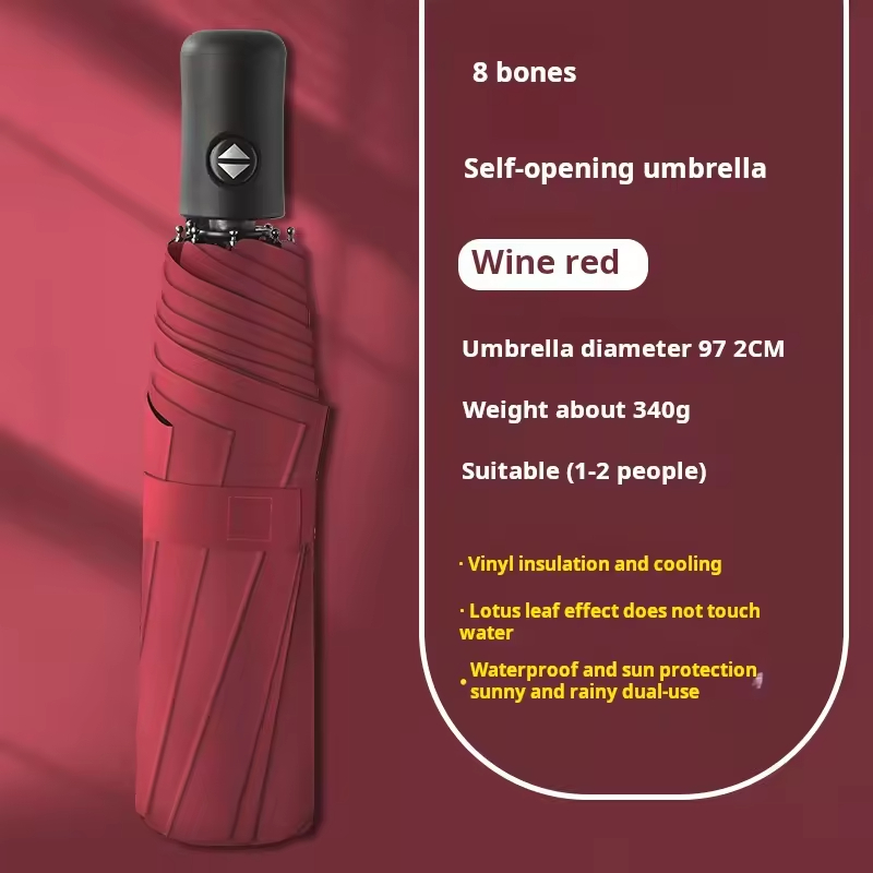 Parapluie automatique 8K (Rouge)