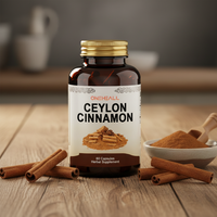 ONEHEALL Capsules de Cannelle de Ceylan : Soutien Énergétique pour Adultes, Extrait Herbal