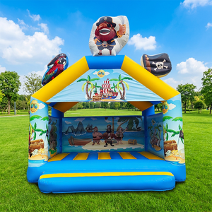 Château gonflable pour enfants en plein air et combo maison de saut pirate - Certifié CE, PVC imperméable, installation facile - Product Image 1