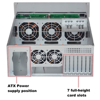 Casing Server Industri 4U, Casing Hot Swap 4U24 Disk, Penyimpanan NVR Industri, NAS 4U, Casing Server GPU