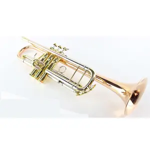 Venta al por mayor B-flat 3 teclas Fósforo bronce <span class=keywords><strong>trompeta</strong></span> conjunto corneta instrumento <span class=keywords><strong>de</strong></span> <span class=keywords><strong>viento</strong></span> - Product Image 1
