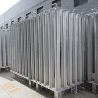 Vaporizador de Oxígeno Líquido Criogénico de 300nm3/h a Temperatura del Aire para Llenado de Cilindros de Oxígeno a Alta Presión