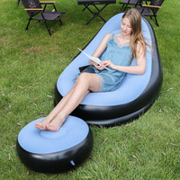 Canapé gonflable moderne auto-gonflant et pliable en PVC pour enfants - Chaise combinée multifonctionnelle pour extérieur, salon et cinéma