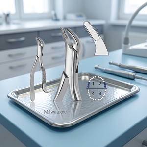 Professional Manufacturer Stainless Steel Made Milwaukee Extraction Forceps Basis Surgical Instruments Dental Use <b>Tools</b> - Product Image 2