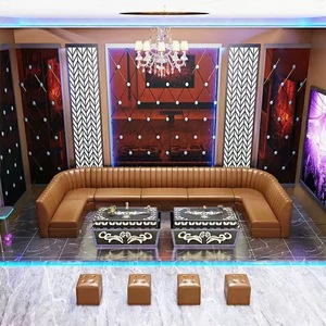 モダンな木製パネルバー家具、コーヒーテーブルと椅子のセット。ナイトクラブ、KTV、水タバコ、ソファ、ホテル、ホームバー、ラウンジ用。 - Product Image 5
