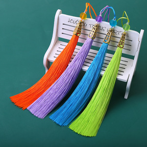 Adorno de Borla de 40cm Estilo Chino, Flecos Decorativos de Poliéster para Hanfu y Guqin - Product Image 1
