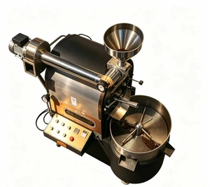 เครื่องคั่วกาแฟไฟฟ้าเชิงพาณิชย์สแตนเลส พร้อมเครื่องแยกกากกาแฟแบบหิน ควบคุมด้วยระบบดิจิตอล ใช้ได้ทั้งแก๊สและไฟฟ้า ความจุ 600 กรัมต่อครั้ง - Product Image 5
