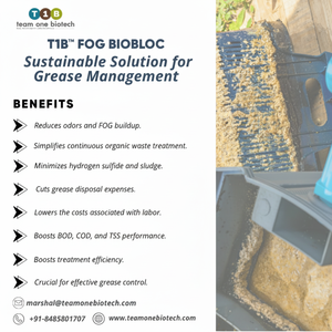 Bloc de traitement des graisses pour eaux usées de cuisine en plastique durable - Product Image 1