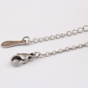 Collier en acier inoxydable avec chaîne en O de 55 cm pour femme, bijou à porter au quotidien, cadeau - Product Image 3