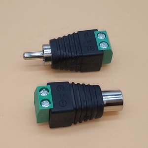 RCA إلى محطة كتلة موصل RCA محطة كتلة إلى كاميرا CCTV فيديو Balun RCA أنثى/ذكر جاك AV محول المسمار - Product Image 4