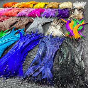 Plumas de Cola de Gallo al por Mayor Personalizadas, Teñidas en Varios Colores, de Alta Calidad para Disfraces y Decoración - Product Image 4