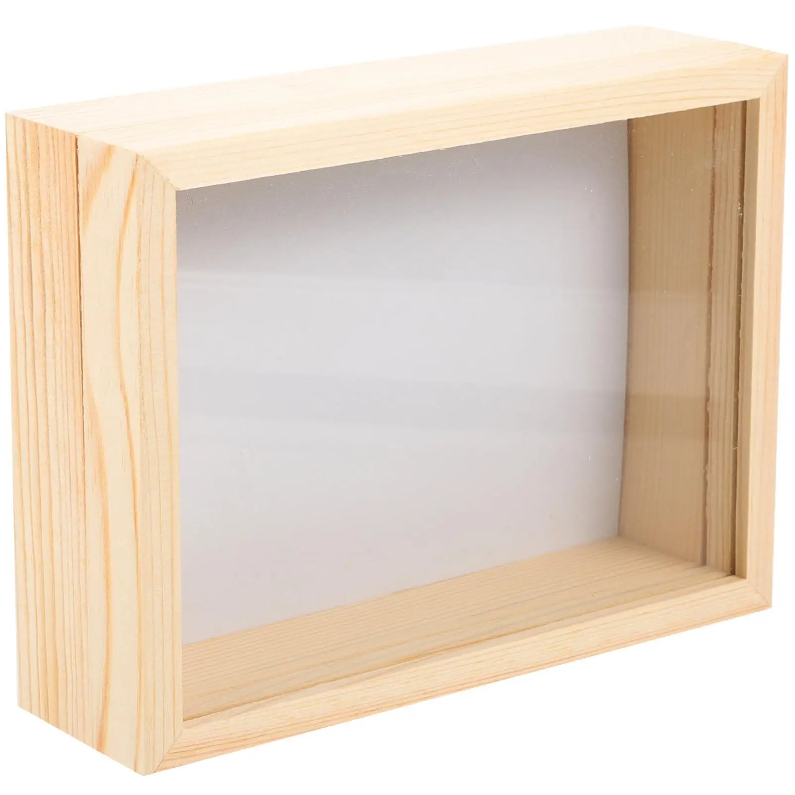 Bug Display Insect Vitrine Boîte à spécimens en bois Boîte à insectes en bois pour Cubes Boîte en bois avec couvercle transparent pour cadeaux