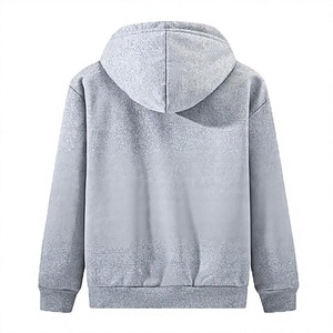 Winter <b>Thick</b> Zipper-Up Solid Loose Fit Hooded <b>Cardigan</b> Sweatshirt Men's 100% Cotton New Versatile Warm Jacket - Product Image 6