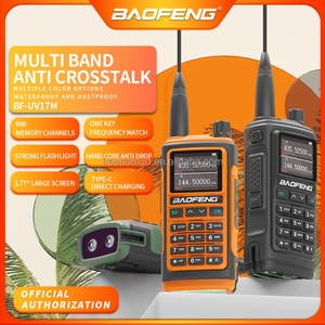 Walkie Talkie Analógico de Mano de Alta Potencia Tribanda BF-17H, 999 Canales, 5W VHF/UHF, 2 Piezas, 2800mAh, IPX-1, 0-5km - Product Image 2