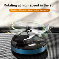Nouveau diffuseur de parfum solaire pour voiture en forme d'hélicoptère, décoration rotative pour véhicule, parfum longue durée