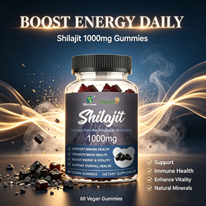 Private label Shilajit Gummies Chaga Gold Himalayan Natural Extract Vegan Dietary <b>Supplement</b> Boost Energy Immune Support Gummies - Product Image 4