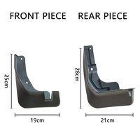 Pour Toyota WIGO / AGYA 2023 (KIT SANS CARROSSERIE) garde-boue PP matériel rav 4 avec vis 100% fit OEM 4 pièces garde-boue