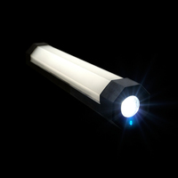 Lampe d'urgence en aluminium pour l'extérieur, lanterne LED rechargeable par USB pour le camping, lampe torche avec indice de protection IP44 et 200LM