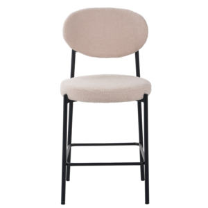 Nordic Velvet Art Stable Elegant Metal <b>Bar</b> Chair <b>Comfortable</b> High <b>Stool</b> Stable Backrest for Modern Home Hotel Dining Room - Product Image 3