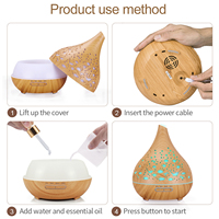 Diffuseur d'arômes à brume froide avec minuterie, humidificateur ultrasonique musical, diffuseur d'huiles essentielles avec télécommande, certifié CE Rohs