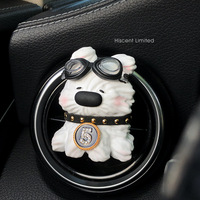 Diffuseur de parfum en pierre pour voiture, motif chiot à nez large, pour grille d'aération, désodorisant et éliminateur d'odeurs, 2026