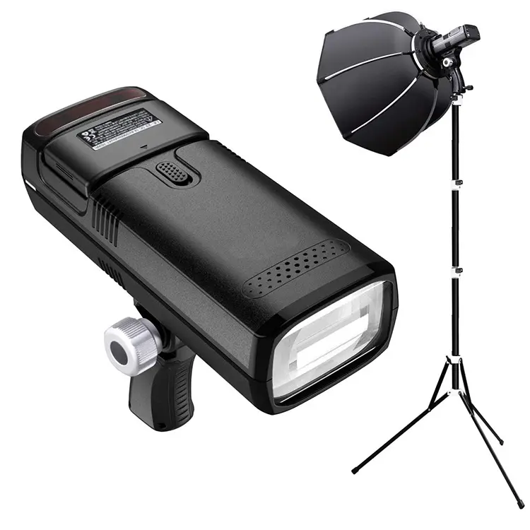 Portable photography Studio pocket Flash Light Professional triopo F1-200 kit 1/8000s with LED Panel Light for godox AD200